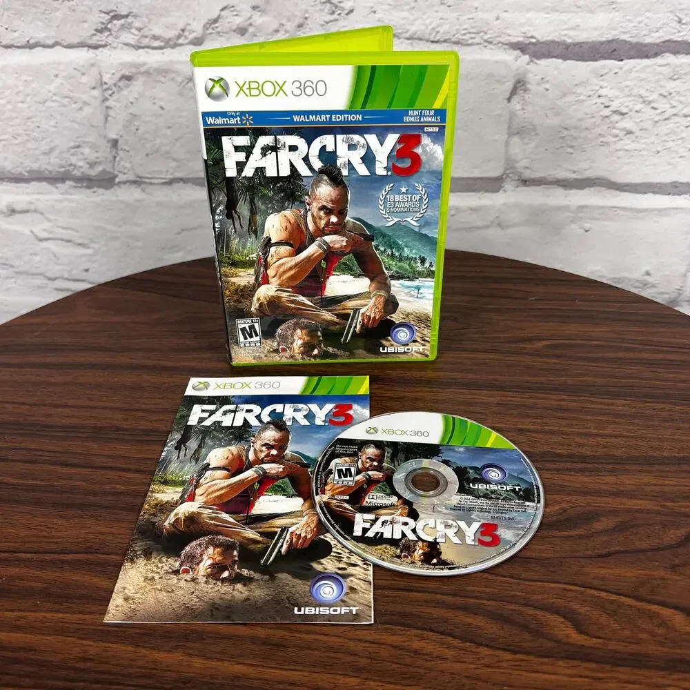 Xbox 360 Far Cry 3 Walmart Edition NTSC CIB Complete In Box Video Game